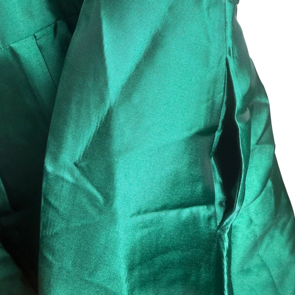 Coast Plunge Neck Structured Twill Midi Dress Emerald Green US 8 NWT Pockets - Picture 7 of 10
